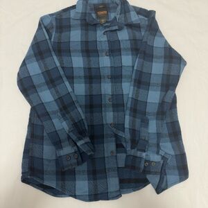 Redmond Clothing Outfitters Men's Casual Blue Checkered Shirt